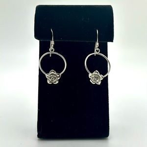New Sterling, silver dangle earrings